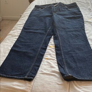 Navy Wide Leg Women's Jeans